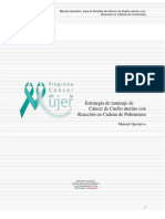 Manual - Estrategia. de Tamizaje de Cancer de Cuello Uterino Con Reacción en Cadena de Polimerasa PDF