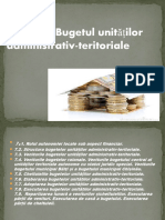 TEMA 7 Bugetul Unităților Administrativ-Teritoriale