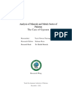 Analysis of Minerals and Metals Sector of Pakistan A Case of Gypsum