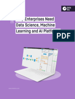 Why Enterprises Need Data Science, Machine Learning and AI Platforms