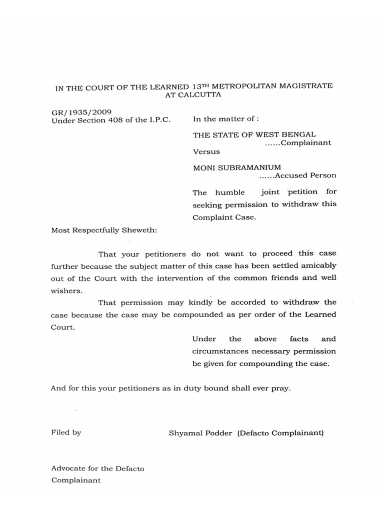 Compromise Petition | PDF