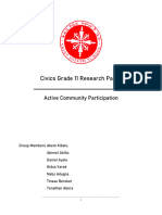Civics Grade 11 Research Paper