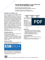 Esb2024 Abstract Template