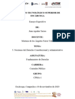 Ensayo Expositivo - Nociones Del Derecho Constitucional - Juan Aguilar Torres