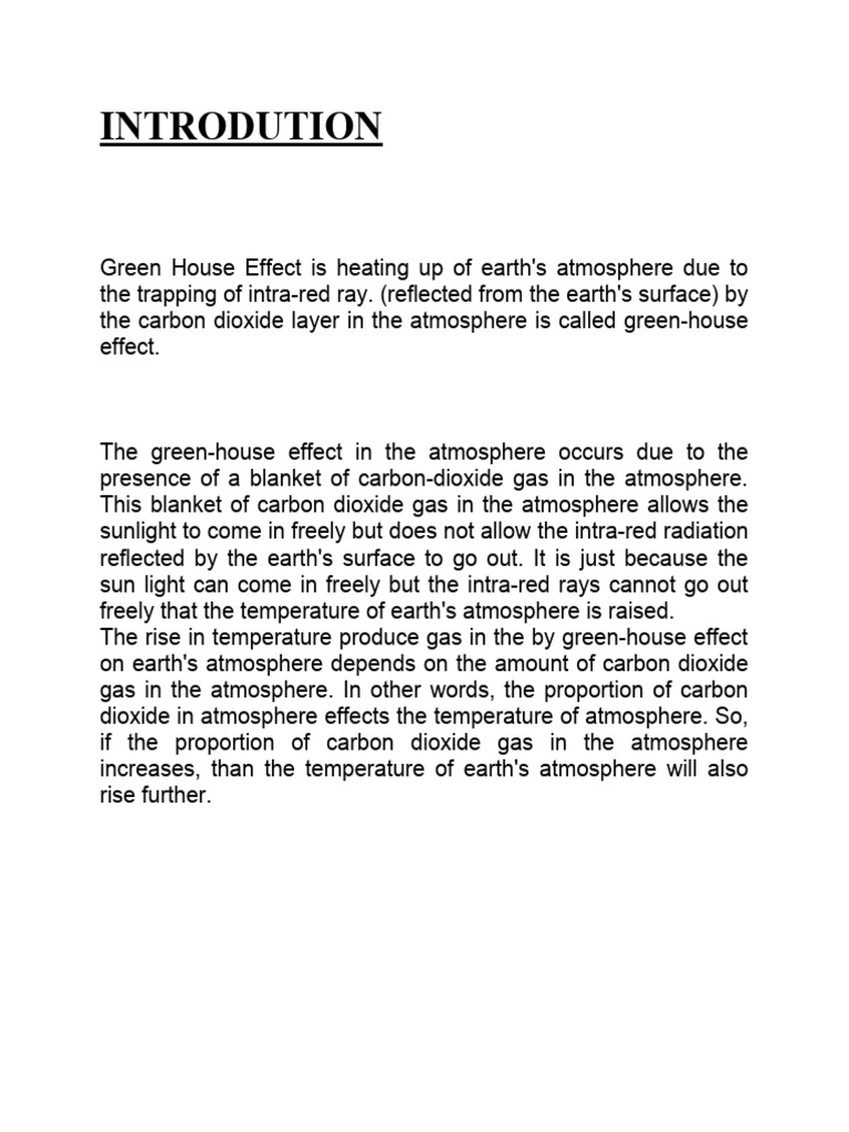 Understanding the Greenhouse Effect | PDF | Greenhouse Effect ...