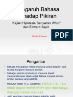 Bahasa Dan Pikiran Hipotesis Saphir-Worf