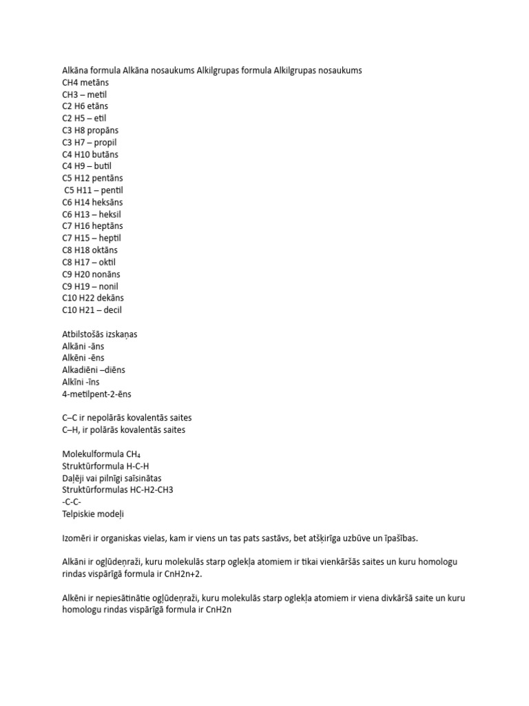 Alkāna Formula Alkāna Nosau | PDF