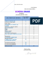 Schema Orara I Vatra 2023-2024