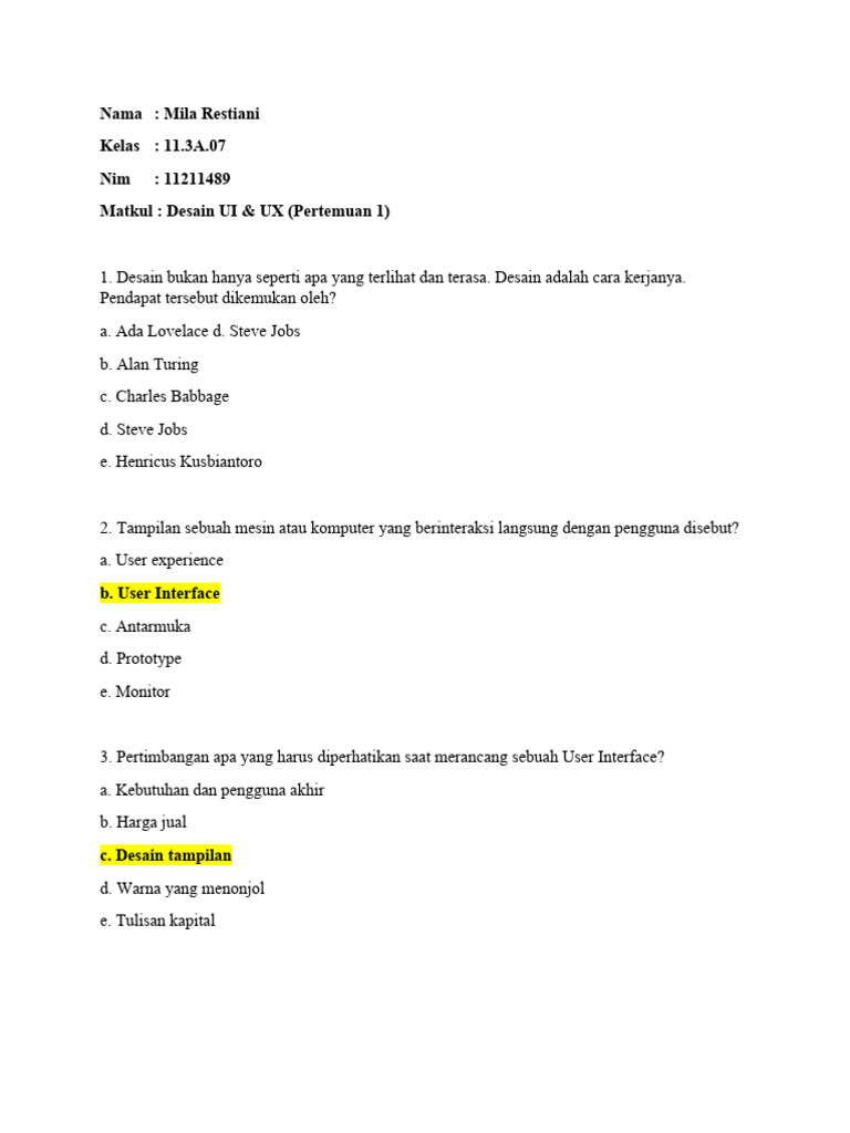Prototipe Desain UI & UX untuk Validasi | PDF | Game & Aktivitas