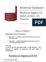 Lecture-3 Relational Algebra I