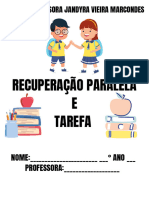 Recuperação Paralela E Tarefa: E.M.E.F. Professora Jandyra Vieira Marcondes