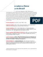 Exercícios Sobre A Nova República No Brasil