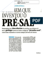 O Homen Que Inventou o Pré-Sal - Folha S. Paulo