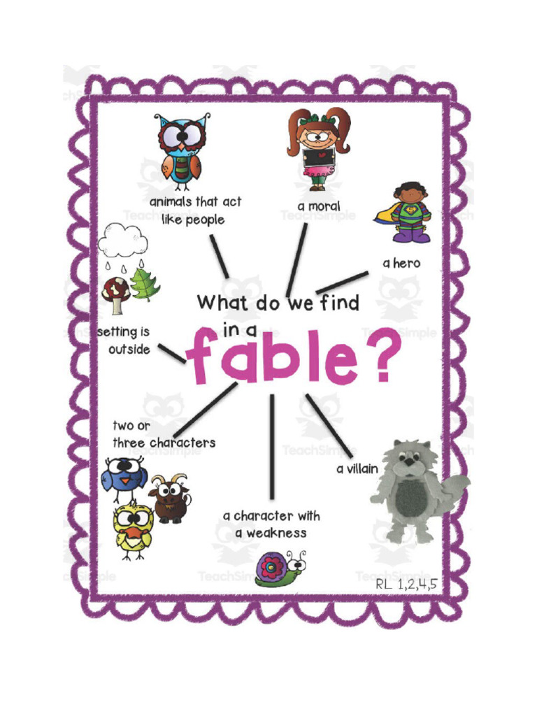 Fable Anchor Chart | PDF