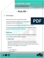 Grammar Rule - 8 - Verb Tenses - Present Tense