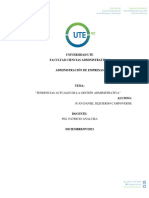 Tendencias Actuales de La Gestión Administrativa