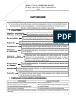 Derecho Civil Ii - Derechos Reales (Upds) - Esquema Del Tema 22 (Servidumbre)