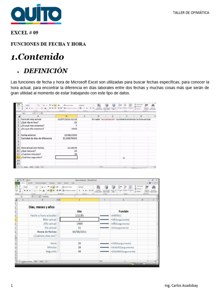 Excel 9 | PDF | Microsoft Excel | Función (Matemáticas)