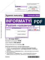 Informatyka 2023 Maj Matura Rozszerzona