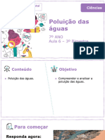 Poluição Das Águas: 7º ANO Aula 6 - 3º Bimestre