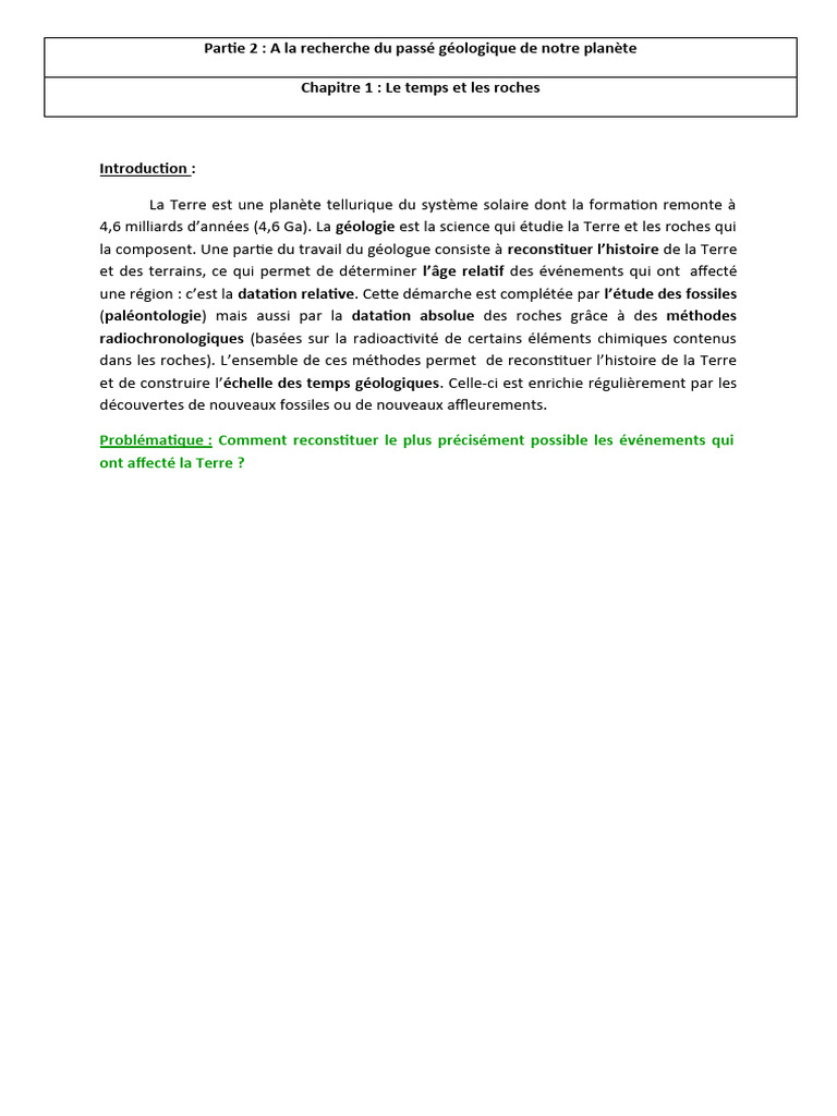 Méthodes de datation des roches | PDF | Géologie | Radioactivité