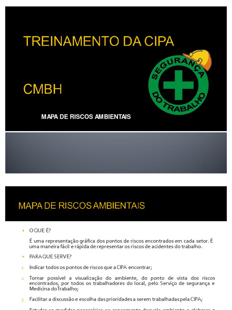 Treinamento para Confecção de Mapa de Risco | PDF | Mapa