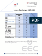 Taxe-Examene CAMBRIDGE