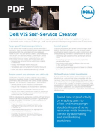 Vis Self Service Creator Spec Sheet