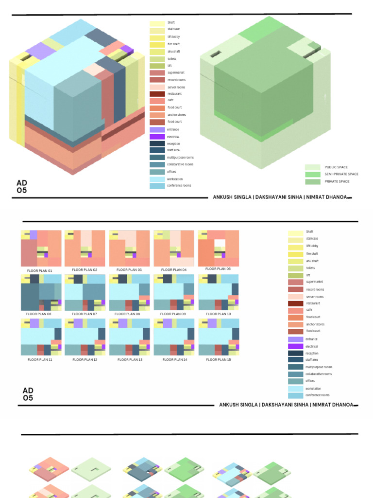 Architectural Space Stratification Plans | PDF | Buildings And Structures