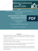 Estructura de La Organizacion Departamentalizacion