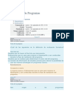 Evaluación de Programas - 1