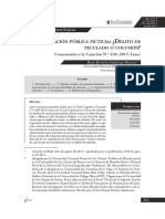 Delito de Colusión - Contrato Ficticio ¿Colusión o Peculado?