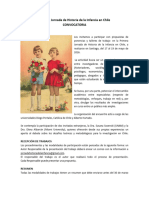 Convocatoria Primera Jornada de Historia de La Infancia en Chile