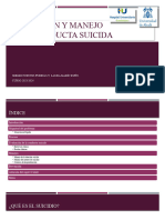 Evaluación y Manejo de La Conducta Suicida