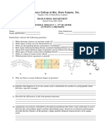 (WORKSHEET) General Biology 1 2nd Quarter Activity 3 - Proteins