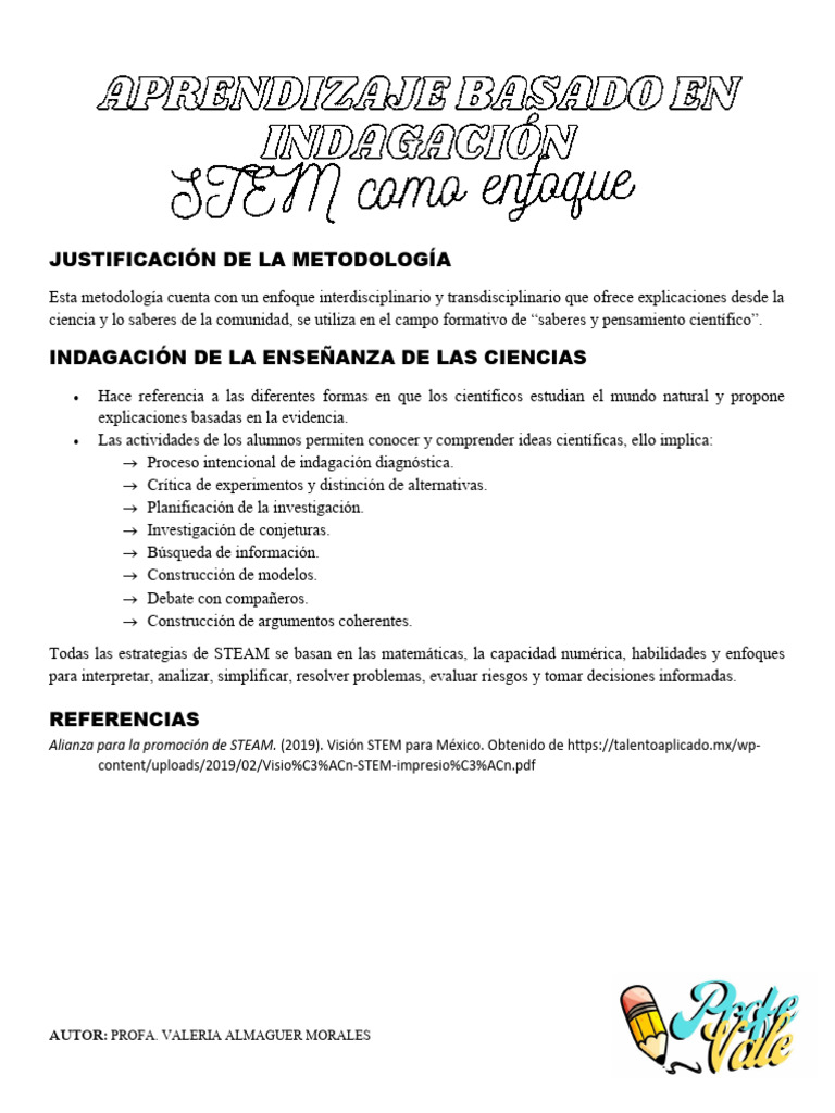 Aprendizaje Basado en Indagación STEAM Como Enfoque | Descargar gratis ...