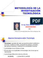 Metodologia de La Investigacion Tecnologica