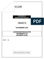 LIFE SCIENCES P1 GR10 MEMO NOV2020 - Afrikaans