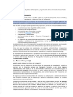 Elaboracion de Planes de Transporte y Programacion de Los Servicios de Transporte de Viajeros