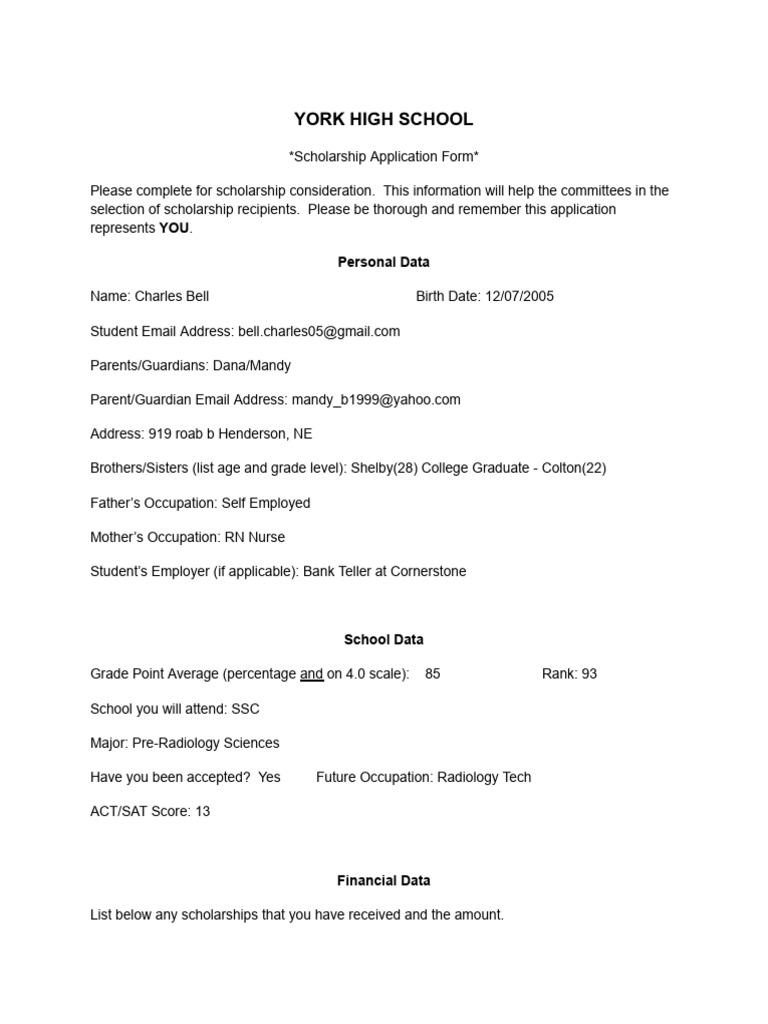 BlueGold Scholarship PDF