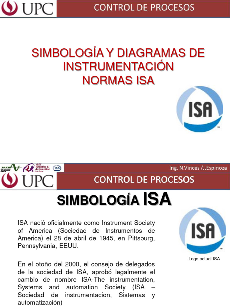 Simbología y Normas ISA en Instrumentación | PDF | Programa de ...