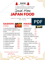 Japan Food: Special Menu