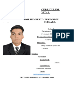 Jose Humberto Fernandez Guevara.: Curriculum Vitae