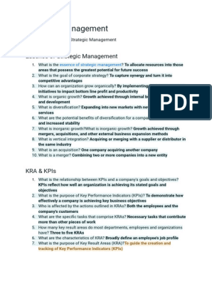 Strategic Management, PDF, Strategic Management