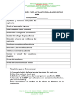 Ficha de Insripciones 2024