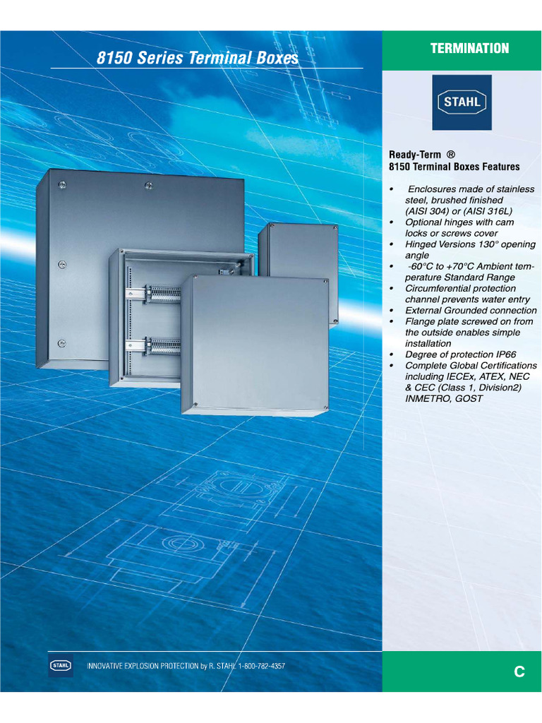 STAHL - Terminal Boxes 8150 Series | PDF