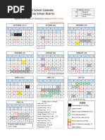2022-23 BCSD at A Glance Calendar W PTC Days and BOE Mtgs 1 | PDF |  Festival | The United States