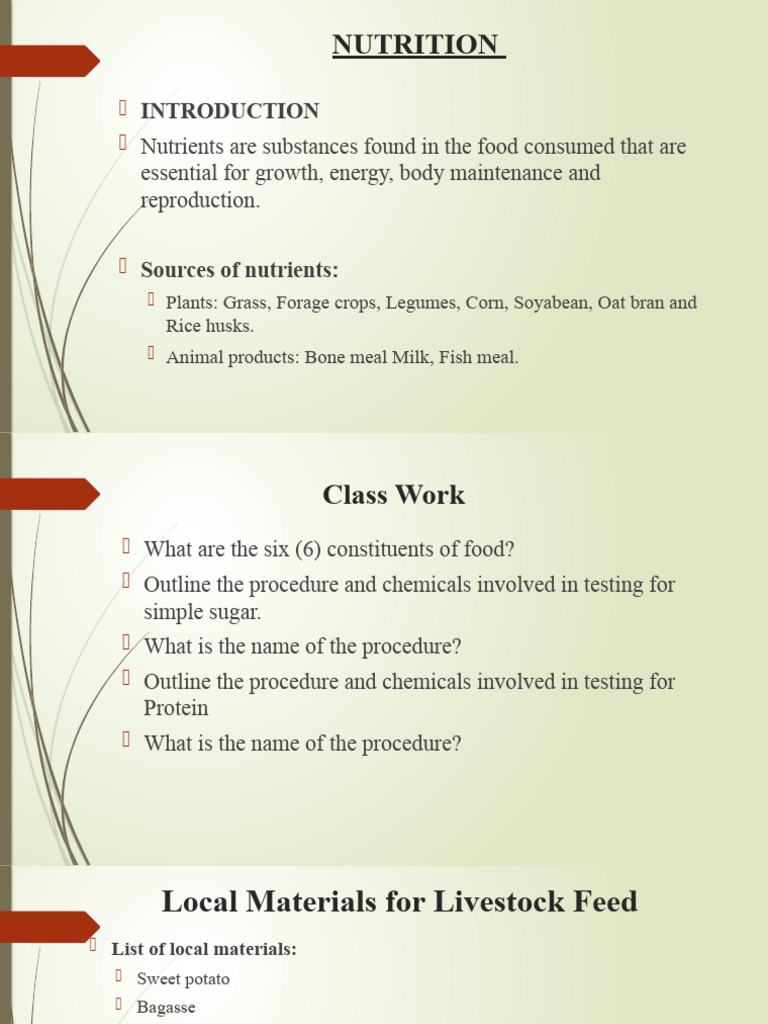 Animal Nutrition and Management 2022 PDF