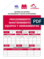 Procedimiento de Mantenimiento de Equipos y Herramientas Ok