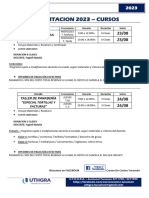 Nota Informativa Cursos AGOSTO SEPTIEMBRE UTHGRA 2023